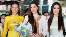 Đương kim Miss Grand International đến Việt Nam: Thiên Ân lép vế khi đọ sắc, Quỳnh Châu thì sao?