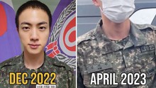 ARMY bị sốc trước sự thay đổi ngoại hình ngoạn mục của Jin BTS kể từ khi nhập ngũ