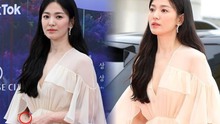 Song Hye Kyo để lộ hình xăm ấn tượng trên cánh tay, "ngọc nữ màn ảnh" có bước chuyển mình cực chất sau vài năm ly hôn