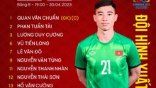 Đội hình xuất phát U22 Việt Nam vs U22 Lào: Văn Khang, Văn Trường dự bị