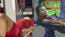 Cầu thủ Việt Nam đau đớn nhập viện vì xả thân thi đấu ở trận chung kết SEA Games