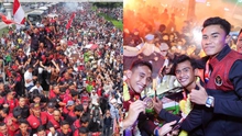 U22 Indonesia ăn mừng HCV SEA Games như Argentina vô địch World Cup, được biển người chào đón làm tắc đường 2 tiếng 