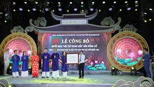 Tái hiện 'Hội thề Trung hiếu' đền Đồng Cổ trong ngày nhận danh hiệu Di sản Quốc gia