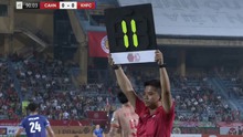 Trận CAHN hòa Khánh Hòa lập kỷ lục về thời gian bù giờ tại V-League 2023
