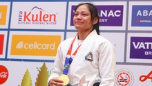 Bất ngờ thắng "biểu tượng" jujitsu Campuchia, nữ võ sĩ Philippines bật khóc trên bục nhận huy chương