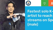 Nam idol Jungkook BTS lập kỷ lục Guinness Thế giới