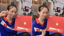 Thúy Vi xúc động và tự hào ghi lại hình ảnh cờ Việt Nam nhuộm đỏ làng VĐV SEA Games 32