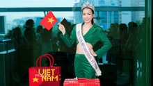 Bùi Vũ Xuân Nghi mang 200kg hành lý đến "cuộc đua" Miss Teen International 2023 tại Campuchia