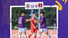 Đội trẻ của Hà Nội gây sốc khi thắng 11-0 tại giải quốc gia, đối thủ chỉ biết chịu trận 