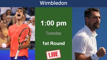 Link xem trực tiếp Carlos Alcaraz vs Jeremy Chardy, Wimbledon 2023 vòng 1