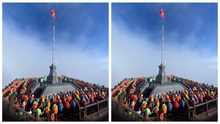 Đoàn leo núi 500 người chào cờ, hát vang Quốc ca trên đỉnh Fansipan