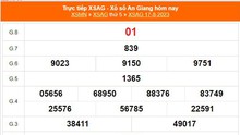 XSAG 17/8 - Kết quả xổ số An Giang hôm nay 17/8/2023 - XSAG hôm nay ngày 17 tháng 8