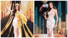 Tân Hoa hậu Lê Hoàng Phương diện váy Lê Ngọc Lâm khi đăng quang Miss Grand Vietnam 2023
