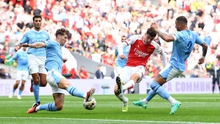 Arsenal ghi bàn phút 90+11, quật ngã Man City ở loạt 'đấu súng' để giành danh hiệu đầu tiên của mùa giải 