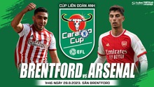 Nhận định bóng đá Brentford vs Arsenal (1h45 hôm nay), Cúp Liên đoàn Anh vòng 3 