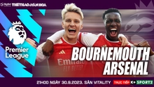 Nhận định bóng đá Bournemouth vs Arsenal (21h00 hôm nay), vòng 7 Ngoại hạng Anh