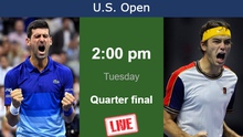 Link xem trực tiếp Taylor Fritz vs Djokovic (00h30, 6/9), vòng tứ kết US Open 2023 