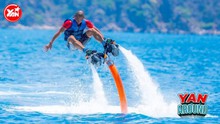 Ghé Nha Trang thử sức trò chơi mạo hiểm flyboard, trải nghiệm cảm giác bay trên mặt nước
