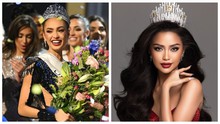 Ngọc Châu hội ngộ Miss Universe 2022 R'Bonney Gabriel tại show của Đỗ Mạnh Cường ở New York 