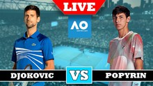 Link xem trực tiếp Djokovic vs Popyrin 16h30 hôm nay, vòng 2 Australian Open 2024