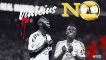 CHẤN ĐỘNG: Vinicius Jr thất bại ở cuộc đua Quả bóng vàng 2024, danh tính người chiến thắng đã rõ