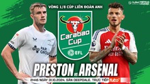 Nhận định, soi tỷ lệ Preston vs Arsenal 2h45 ngày 31/10, vòng 1/8 Cúp Liên đoàn Anh