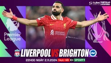 Nhận định, soi tỷ lệ Liverpool vs Brighton 22h00 ngày 2/11, vòng 10 Ngoại hạng Anh