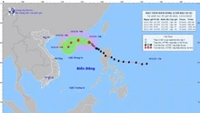 Bão số 8 giật cấp 11 di chuyển theo hướng Tây Tây Bắc