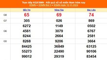 XSMN 14/11 - Kết quả xổ số miền Nam hôm nay 14/11/2024 - Trực tiếp xổ số hôm nay ngày 14 tháng 11