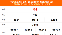 XSHCM 23/11 - XSTP thứ Bảy - Kết quả xổ số Hồ Chí Minh hôm nay ngày 23/11/2024