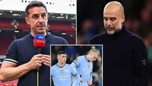 Gary Neville: 'Man City bị áp đảo ở mọi vị trí, đang ở giai đoạn thoái trào'