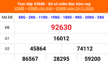 XSMB 24/11 - Kết quả Xổ số miền Bắc hôm nay 24/11/2024 - KQSXMB Chủ nhật ngày 24 tháng 11