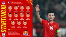 Đội hình xuất phát Việt Nam vs Philippines: Quang Hải đá chính, Tiến Linh dự bị