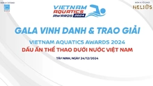 Lễ vinh danh và trao giải Vietnam Aquatics Awards 2024 sẽ diễn ra tại Tây Ninh