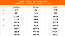 XSMN 25/2, kết quả xổ số miền Nam hôm nay 25/2/2024, XSMN ngày 25 tháng 2