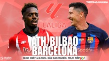 Nhận định bóng đá Bilbao vs Barcelona, vòng 27 La Liga (3h00 hôm nay 4/3)