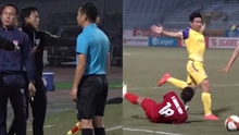 CLB Hà Tĩnh bức xúc vì trọng tài khi thua Hà Nội FC, đòi hưởng 11m khi cầu thủ bị kéo ngã trong vòng cấm