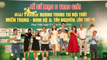 Giải quần vợt Ngành Trang trí nội thất Miền Trung Nam Bộ và Tây Nguyên lần thứ 15 kết thúc với nhiều điểm nhấn mới