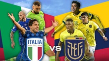 Lịch thi đấu bóng đá hôm nay 24/3: Trực tiếp Ý vs Ecuador, Mỹ vs Mexico
