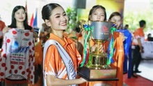 Hoa hậu Nguyễn Thanh Hà quảng bá Cúp xe đạp truyền hình TP.HCM