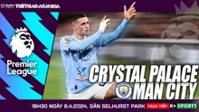 Nhận định Crystal Palace vs Man City, Ngoại hạng Anh vòng 32 (18h30 hôm nay)