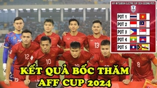 Kết quả bốc thăm AFF Cup 2024: Xác định đối thủ của ĐT Việt Nam