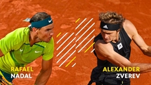 Lịch thi đấu Roland Garros hôm nay 27/5: Trực tiếp đại chiến Zverev vs Nadal