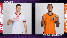 Dự đoán tỉ số trận đấu Ba Lan vs Hà Lan: Ba điểm cho 'cơn lốc màu cam'