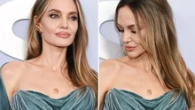Angelina Jolie khoe hình xăm mới trên ngực khi nhận giải Tony đầu tiên