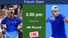 Link xem trực tiếp Djokovic vs Cerundolo (21h00 hôm nay), vòng 4 Roland Garros 2024
