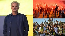 HLV Mourinho gây sốt ở SVĐ hơn 47 nghìn người, CĐV Thổ Nhĩ Kỳ đốt pháo sáng chào đón