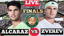 Link xem trực tiếp tennis Alcaraz vs Zverev, chung kết Roland Garros 2024 (19h30 hôm nay)