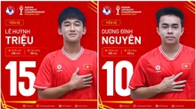U19 Việt Nam công bố số áo tại giải Đông Nam Á, thần đồng top 60 thế giới chọn áo giống Ronaldo