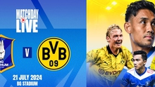 Lịch thi đấu bóng đá hôm nay 21/7: Trực tiếp Pathum United vs Dortmund